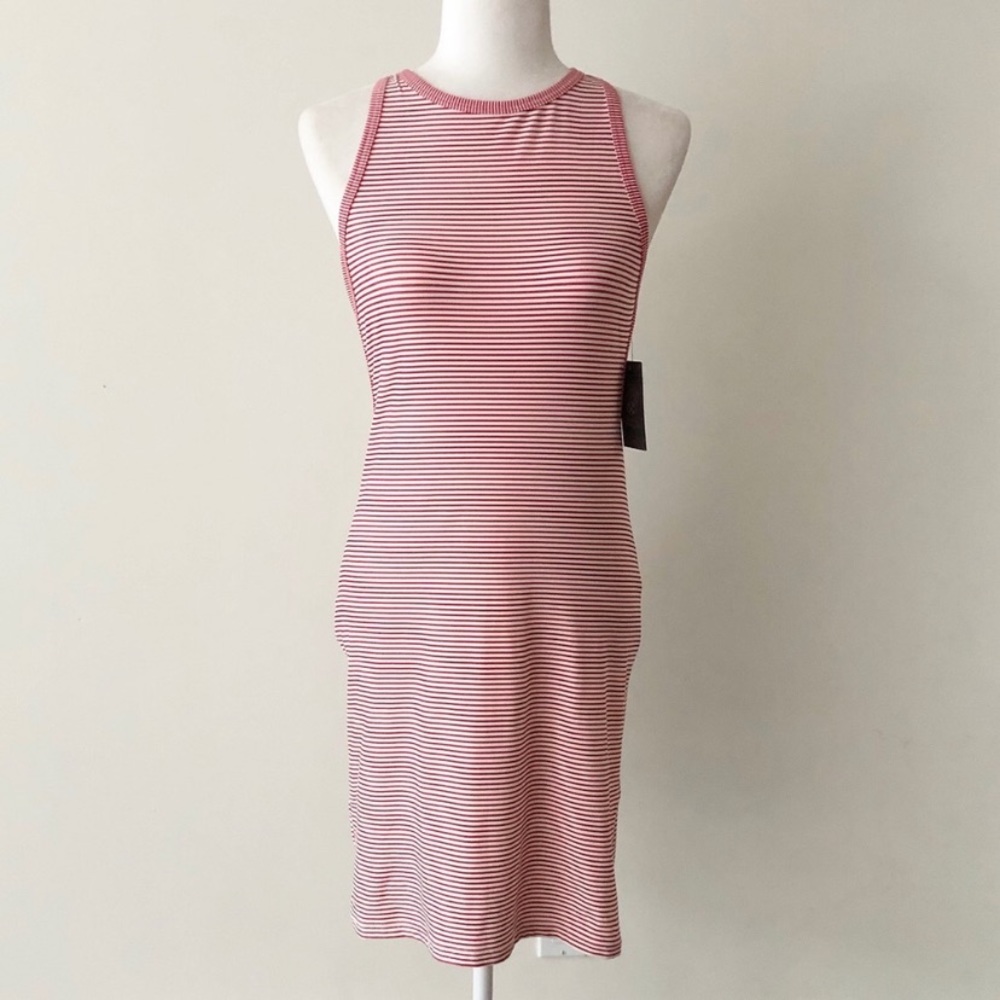 Vince Camuto | Striped Open Back Swim Coverup